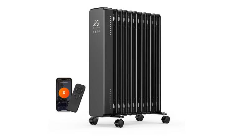 VonHaus 2500W WiFi Oil Filled Radiator - Remote Control