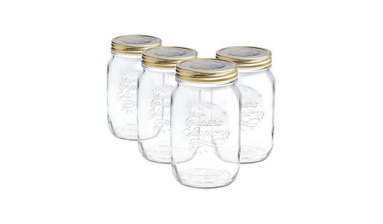 Bormioli Rocco Quattro Stagioni Glass Preserving Jars - Pack of 4