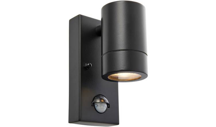 Loops Direct Stainless Steel Outdoor Wall Light LED GU10 - Matt Black