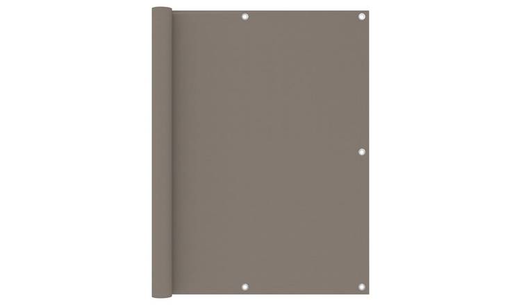 Walplus Polyester Oxford Balcony Screen - Taupe - 120 x 300 cm
