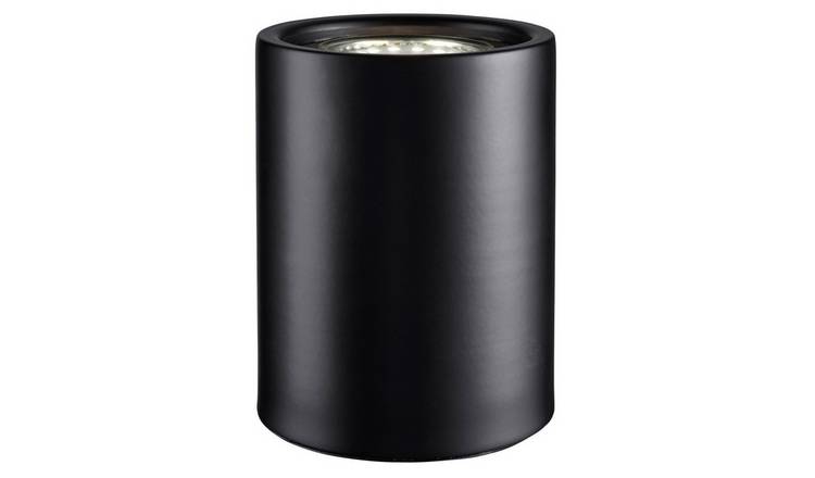 Happy Homewares Small and Matt Black LED Floor Lamp - 9cm