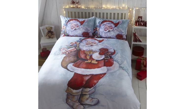 Portfolio Home Father Christmas Multicoloured Duvet Cover Set - Double