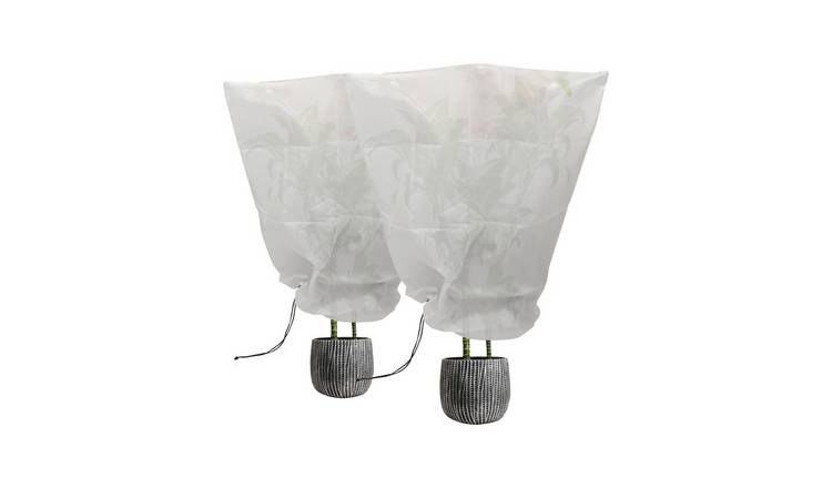 Harbour Housewares Plant Frost Protection Fleece Covers - 0.8M x 1M - Pack of 2