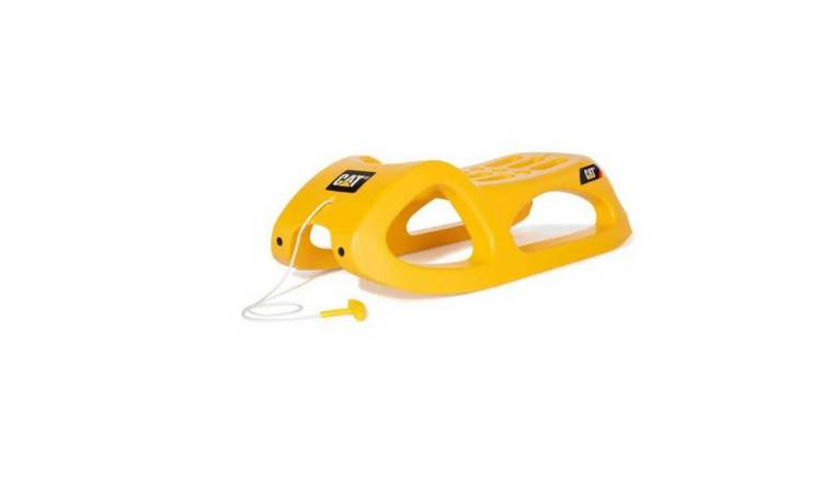 Rolly Toys CAT Snow Cruiser Sledge with Steel Runners - Yellow