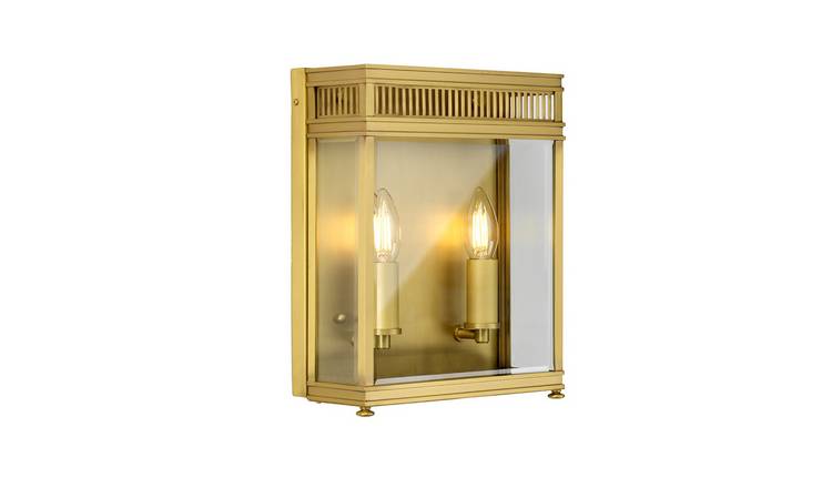 Elstead Holborn 2 Arm Wall Light - Brushed Brass