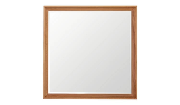 Orsina Kensington Townhouse Square Wall Mirror – Natural