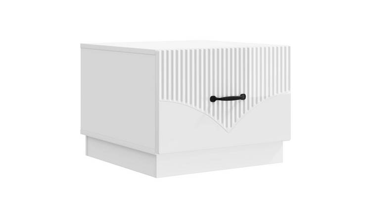 Walplus Coffee Table - High gloss white - 49 x 50 x 37 cm