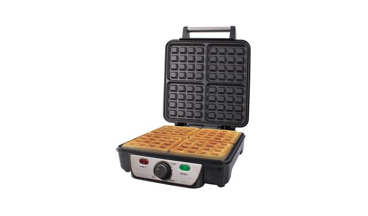 Quest 4 Slice Stainless Steel Waffle Maker