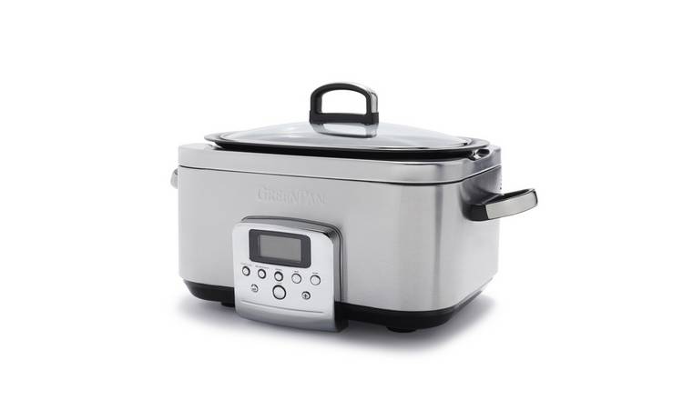 GreenPan 6L Elite Slowcooker   - Stainless steel