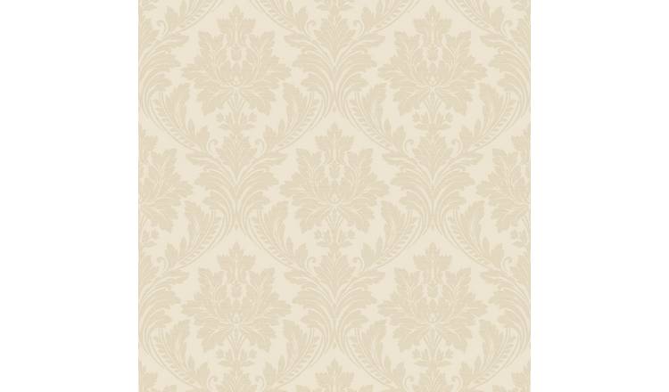 Grandeco Pattano Classical Damask Wallpaper - Gold
