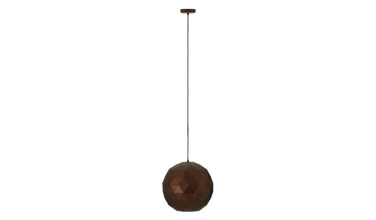 Orsina Mateo Small Geometric Pendant Light - Coffee Finish