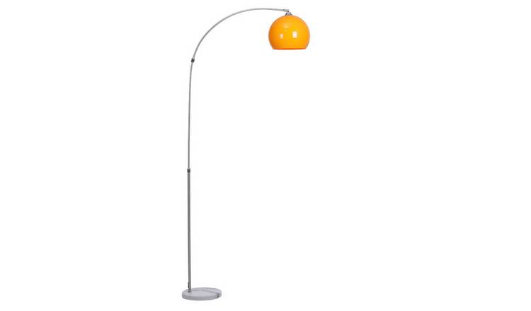 Living and Home 210cm Arched Floor Lamp - Orange