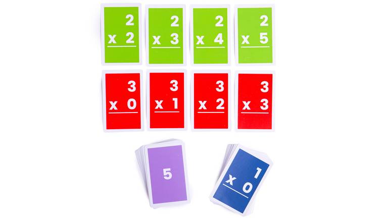 Bigjigs Toys Flashcards - Multiplications 1-6 (10) 3 Years +