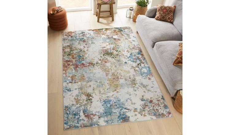 Mega Flooring Grey Modern Abstract Rug - 120 x 180cm