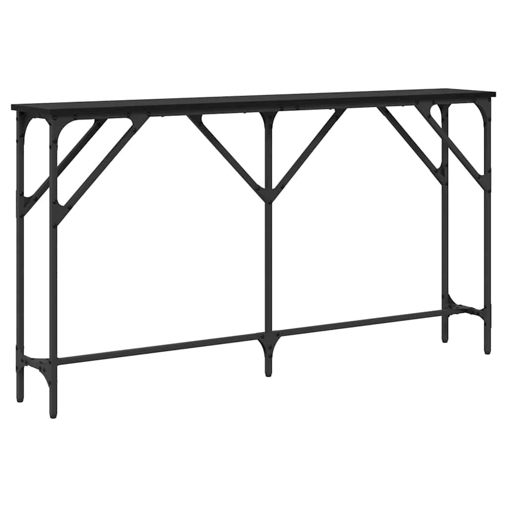Walplus Engineered Wood Console Table - Dark Oak - 140 x 23 x 75 cm - Image 2