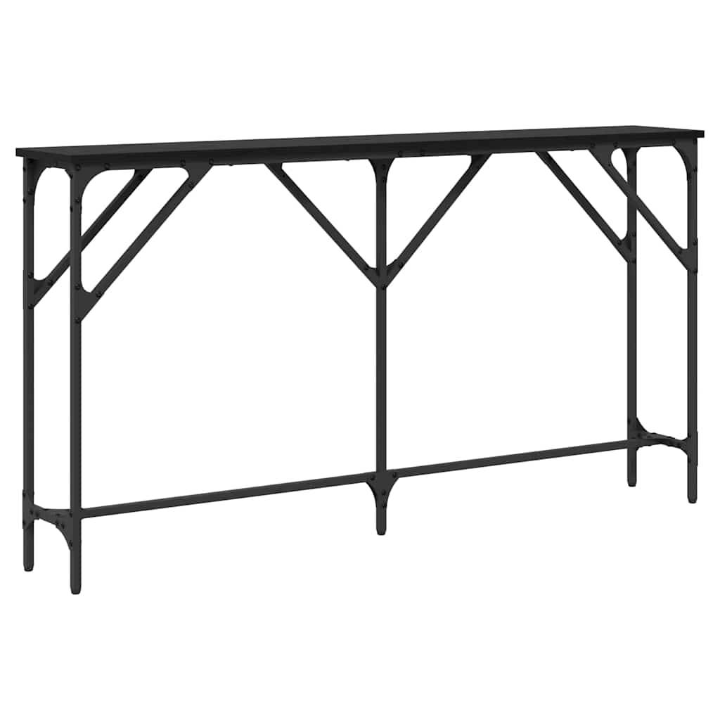 Walplus Engineered Wood Console Table - Dark Oak - 140 x 23 x 75 cm - Image 7