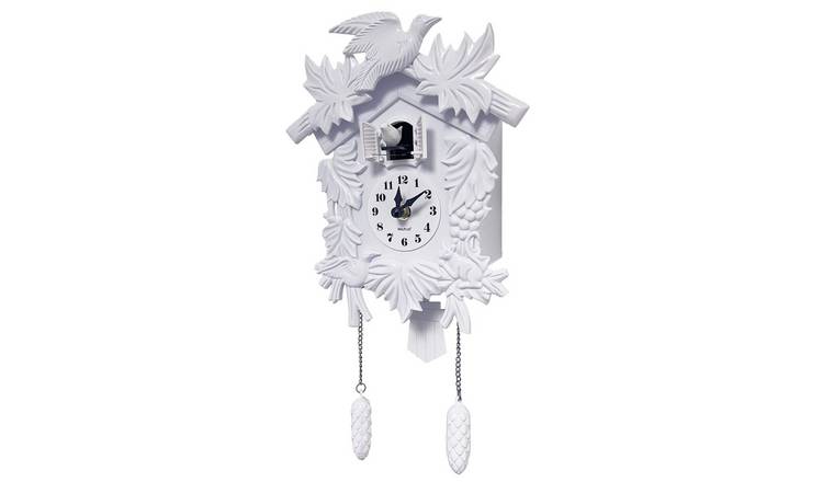 Walplus Vintage Cuckoo Traditional Wall Clock - White