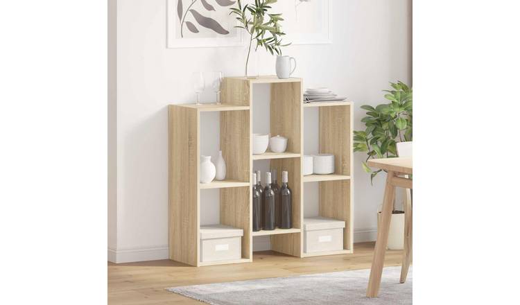 Walplus 3 Shelf Sideboard - Sonoma Oak - 90 x 30 x 90 cm