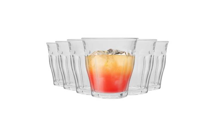 Duralex Picardie 250ml Drinking Glass Tumblers Pack of 6 - Clear