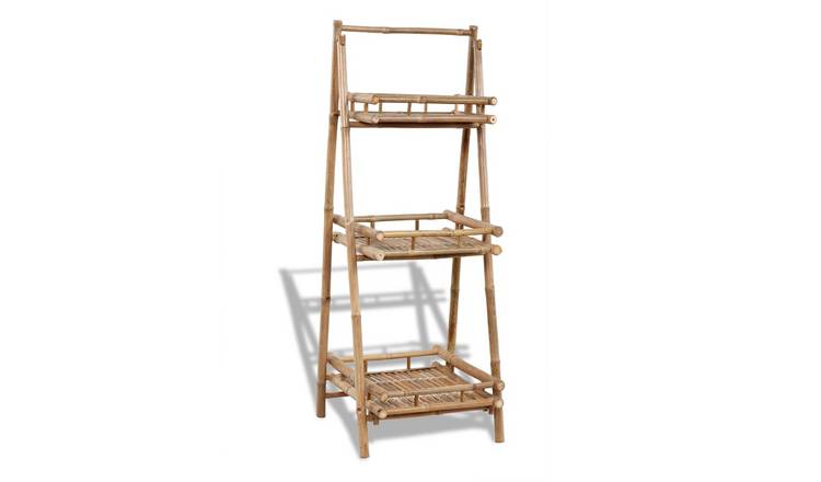 Walplus 3-Tier Bamboo Plant Rack - 56 x 50 cm