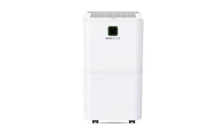 MONHOUSE 12L/Day Digital Dehumidifier with Sleep Mode & 24HR Timer - White