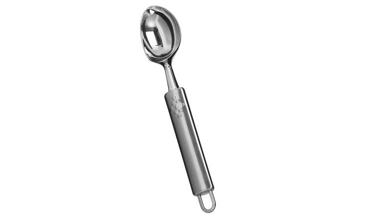 Orsina Barron Satin Ice Cream Scoop with Hanging Loop – Silver