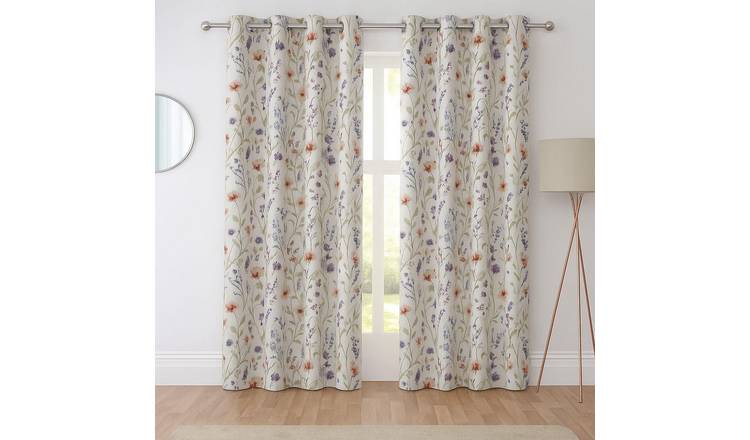 Sundour Hampshire Eyelet Curtains - Multi - 117 x 229cm