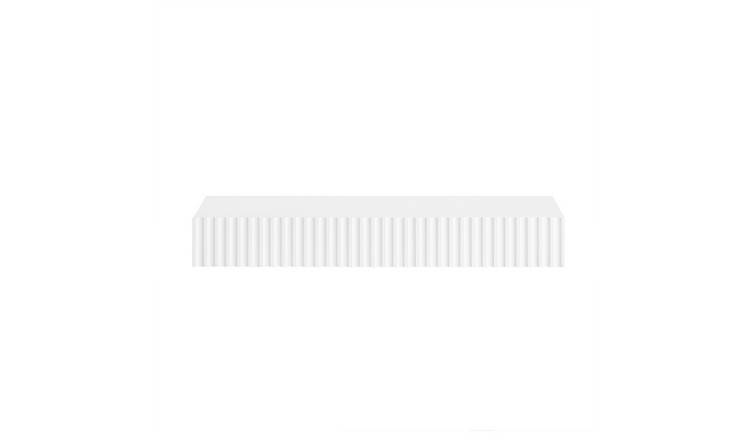 SoBuy 1 Drawer LED Motion Sensor Light Floating Shelf - White