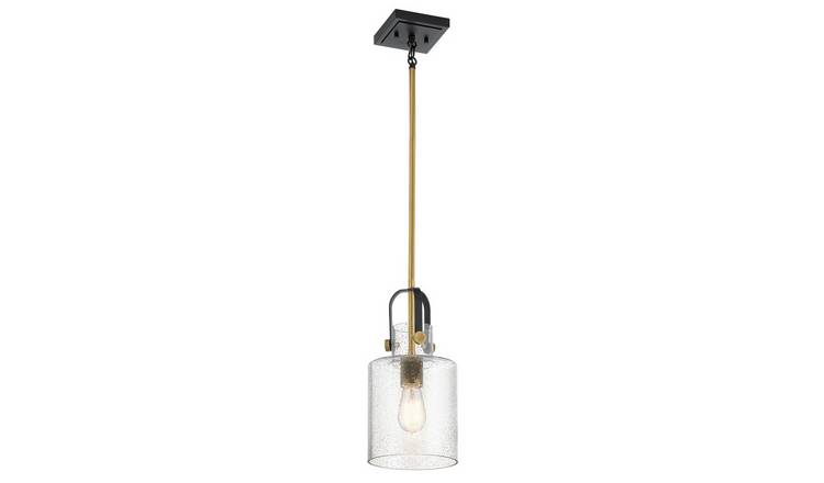 Elstead Kichler Dome Pendant Light - Natural Brass