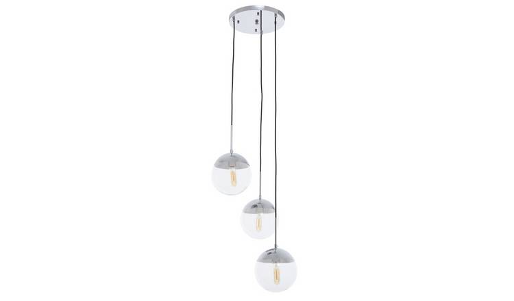 Orsina Revive Finish 3 Pendant Light - Chrome