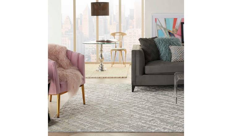 Mega Flooring Beige Handmade Abstract Rug - 168 x 226cm