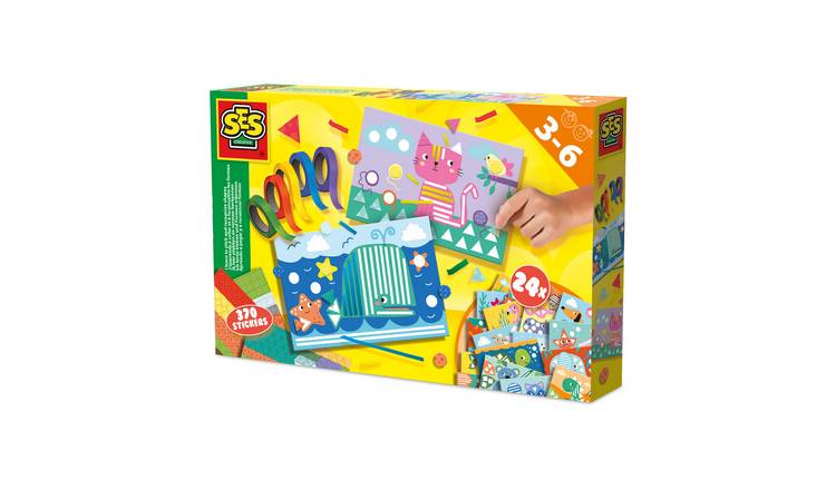 SES Creative I Learn To Stick Recognize Shapes Craft Set
