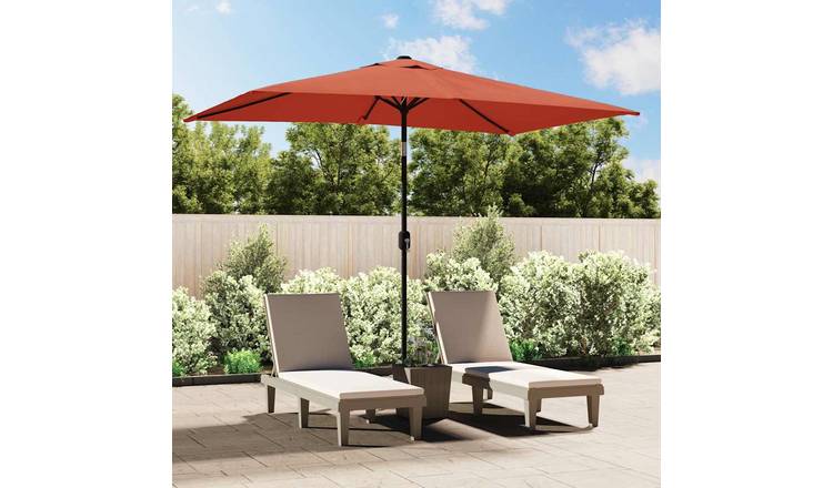 Walplus Garden Parasol - Terracotta - 300 x 200 x 252 cm