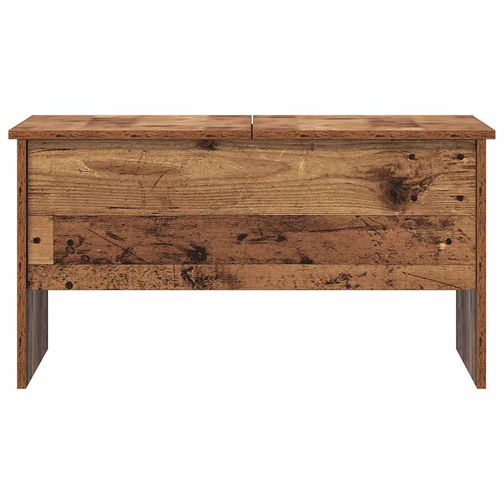 Walplus Engineered Wood Coffee Table - Dark Wood - 80 x 50.5 x 42.5 cm - Image 5