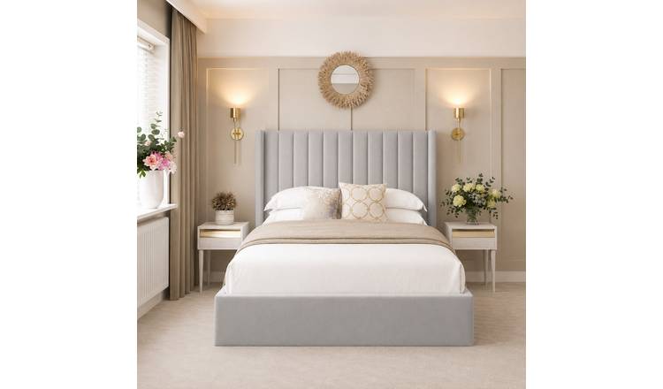 Bed Choices Madison Small Double Bed Frame With 54" Headboard - Silver