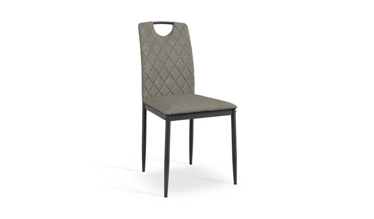Furniture Online Monza Set Of 6 Fabric Dining Chair – Grey