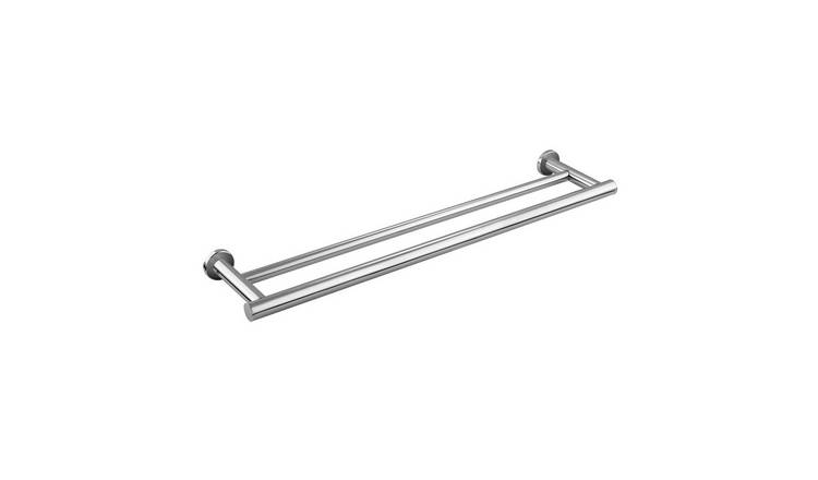 Cosmic Architect Double Towel Rail - Chrome