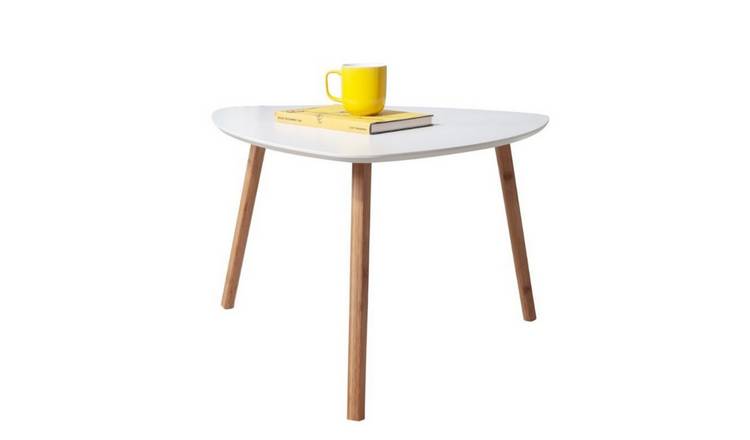 Noa & Nani Malme Extra Large Side Table - White & Natural Pine