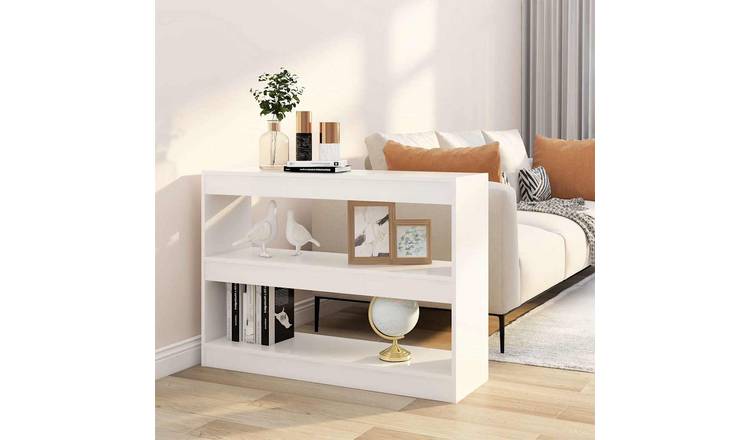 Walplus Engineered Wood Book Cabinet - White - 100 x 30 x 72 cm