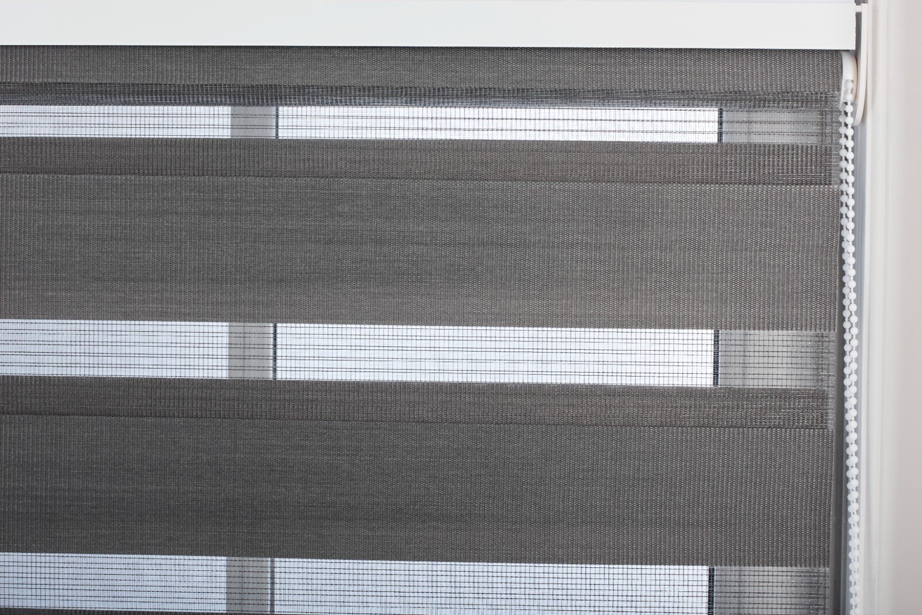 Furnished Dark Grey Day and Night Roller Blind - 50cm x 165cm - Image 5