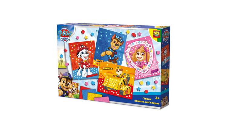SES Creative Paw Patrol I Learn Colours & Shapes Art Craft Activity Pack