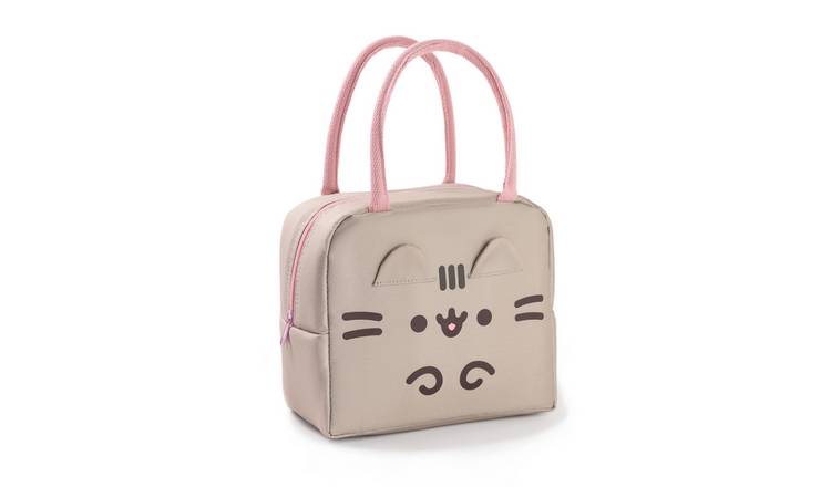Pusheen Novelty Face Adult Womens Zip Lunch Bag - Brown