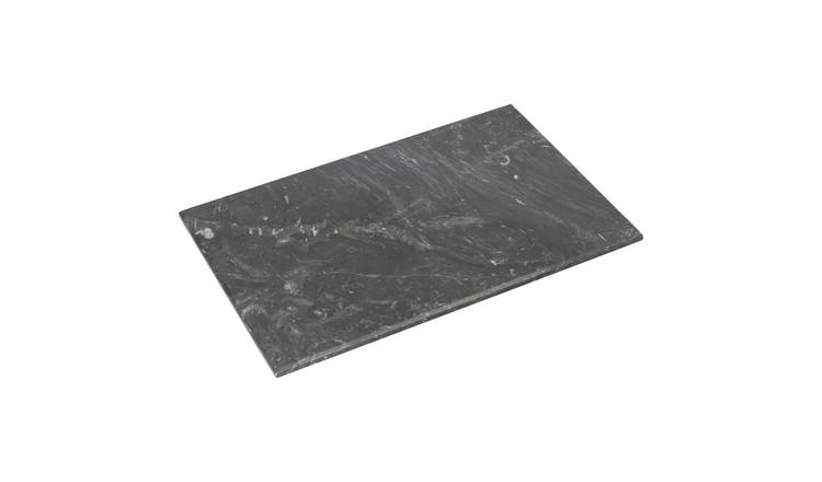 Argon Tableware Rectangle Marble Chopping Board - 30cm x 20cm - Black