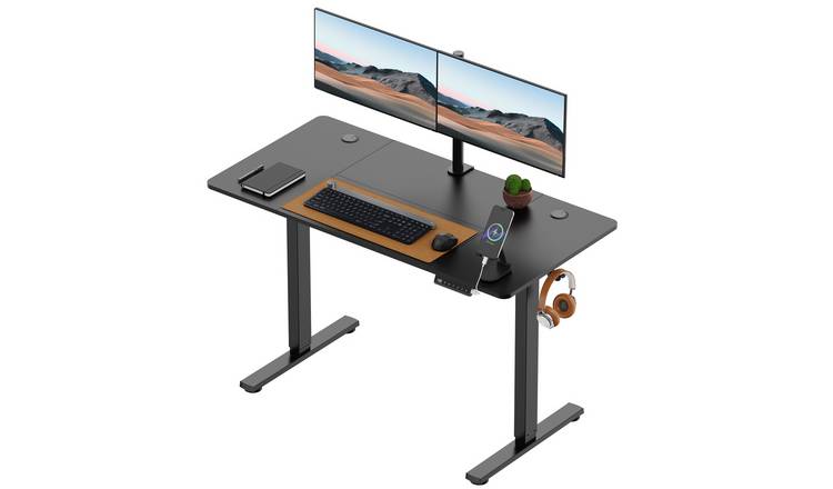 Vonhaus 120 x 60cm Electric Standing Desk - Black