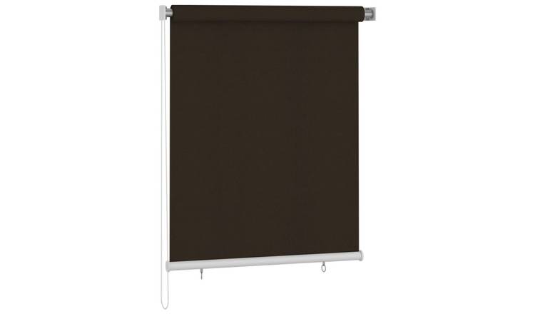 Walplus HDPE Roller Blind - Brown - 120 x 140 cm