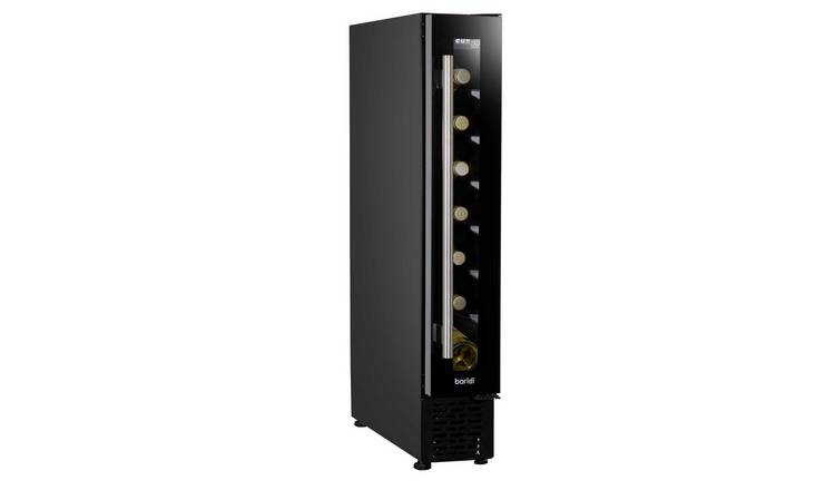 Baridi 7 Bottle Extra-Slim Wine Fridge with Touch Controls & LED Light - Black