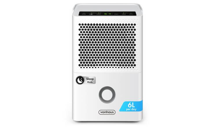 VonHaus 6L/Day 1.1L Tank Dehumidifier - Laundry & Mould Prevention