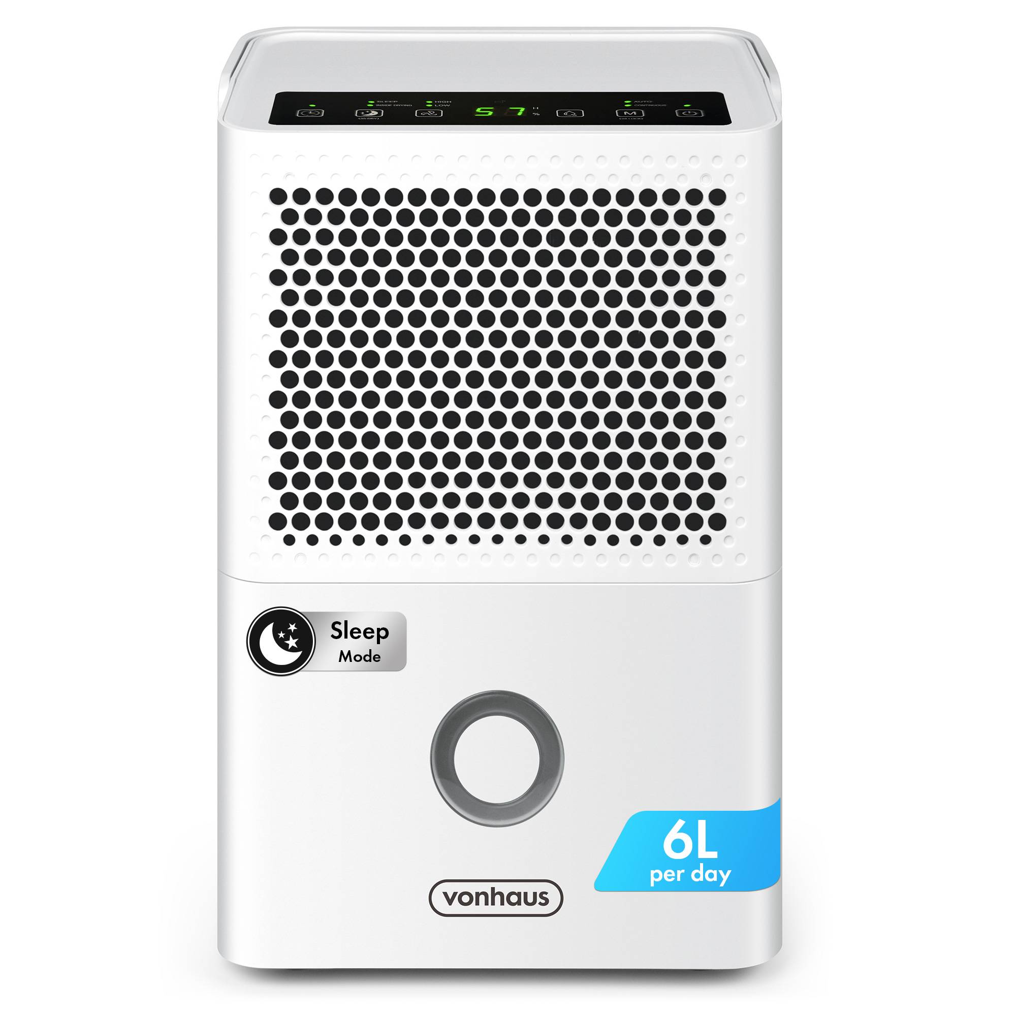VonHaus 6L/Day 1.1L Tank Dehumidifier - Laundry & Mould Prevention - Image 1