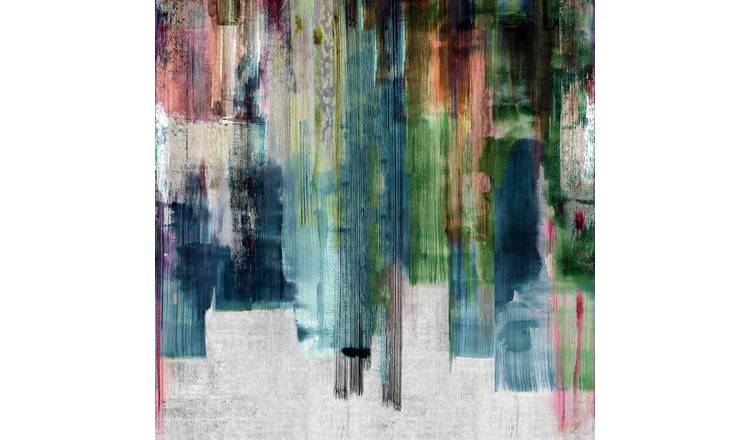 Grandeco Painted Digital Stripe 3 Lane Repeatable Wallpaper Mural   - Grey