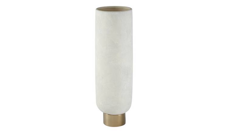 Orsina Callie Large Vase - White and Gold